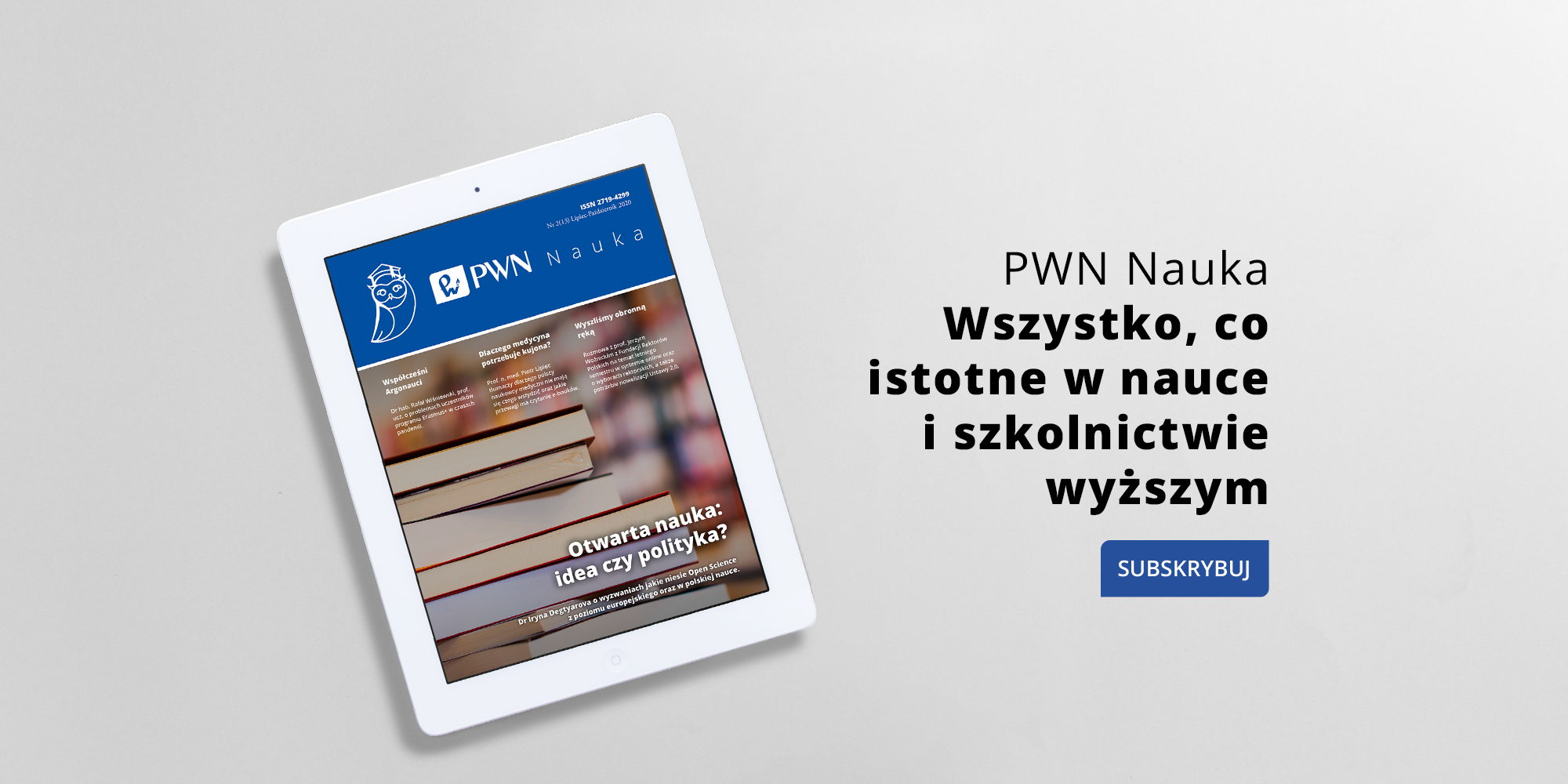 Nowy numer nowego e-czasopisma PWN Nauka skierowany do naukowców, dydaktyków i doktorantów